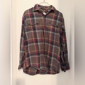 Timberland Plaid Flannel Button Down Shirt